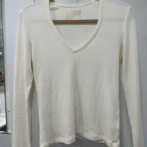 COH V neck ribbed top- medium